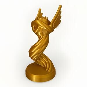 Mario Kart Trophy 3d Printed Gold Video Game Tournament Award 9 Inch Tall Medal